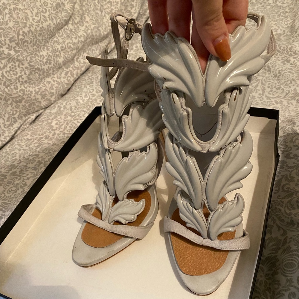Giuseppe Zanotti Coline Wings Suede High Heel